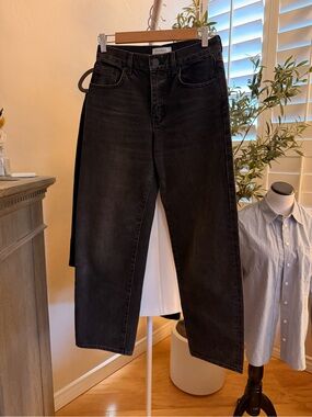La Ligne Black Wide-Leg Jeans